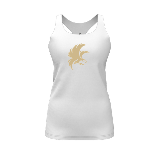 [FT0TRBWH-FYS-LOGO2] Decker Racerback Tank Top (Female Youth S, White, Logo 2)