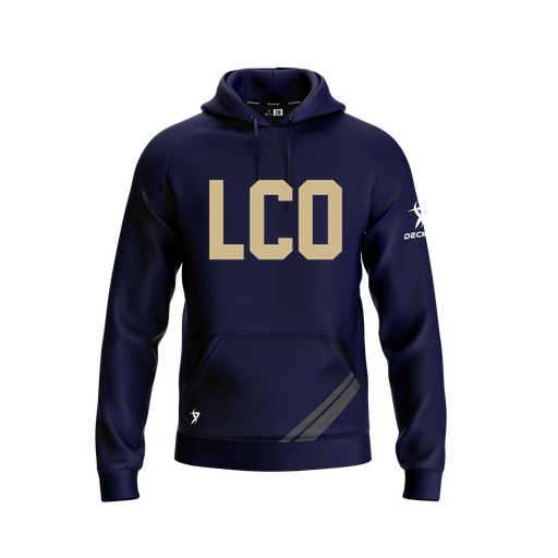 [FOLHSMNV-YXS-LOGO1] Decker Summit Hoodie (Youth XS, Navy, Logo 1)