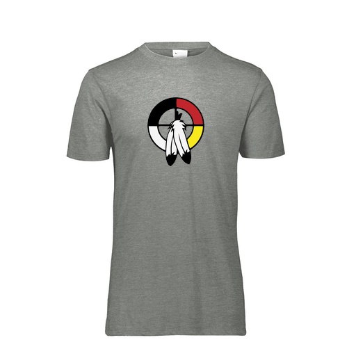 [FTSCUBGY-YS-LOGO3] Decker Youth Tri-Blend T-Shirt - Short Sleeve (Youth S, Gray, Logo 3)