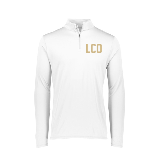 [FTLQFLWH-FAXS-LOGO1] Decker Women's Flex-Lite 1/4 Zip Shirt (Female Adult XS, White, Logo 1)