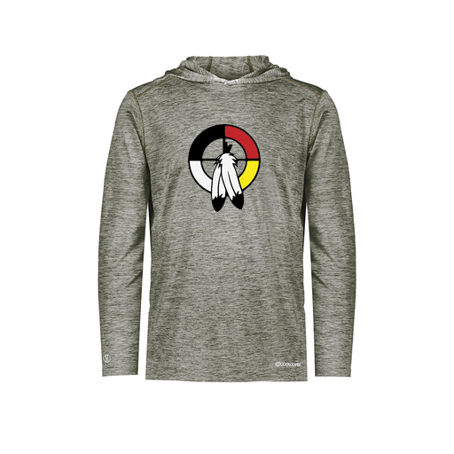 [FOLHCGGY-AS-LOGO3] Decker Men's Charge Hoodie (Adult S, Gray, Logo 3)