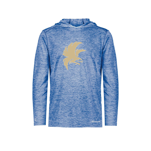 [FOLHCGRY-YS-LOGO2] Decker Youth Charge Hoodie (Youth S, Royal, Logo 2)