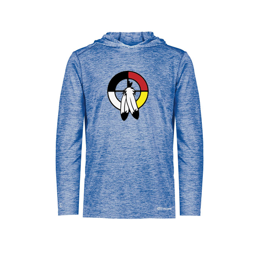 [FOLHCGRY-YS-LOGO3] Decker Youth Charge Hoodie (Youth S, Royal, Logo 3)