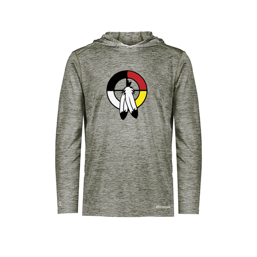 [FOLHCGGY-YS-LOGO3] Decker Youth Charge Hoodie (Youth S, Gray, Logo 3)