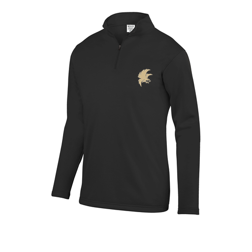 [FOLQFFBK-AS-LOGO2] Decker Men's FlexFleece 1/4 Zip (Adult S, Black, Logo 2)