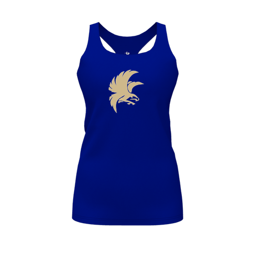 [FT0TRBRY-FYS-LOGO2] Decker Racerback Tank Top (Female Youth S, Royal, Logo 2)