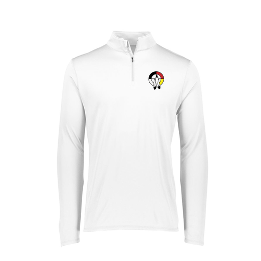 [FTLQFLWH-FAXS-LOGO3] Decker Women's Flex-Lite 1/4 Zip Shirt (Female Adult XS, White, Logo 3)