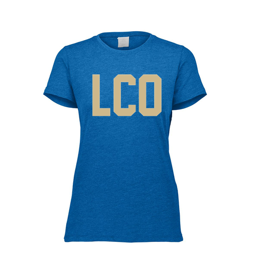 [FTSCUBRY-FAXS-LOGO1] Decker Women's Tri-Blend T-Shirt - Short Sleeve (Female Adult XS, Royal, Logo 1)