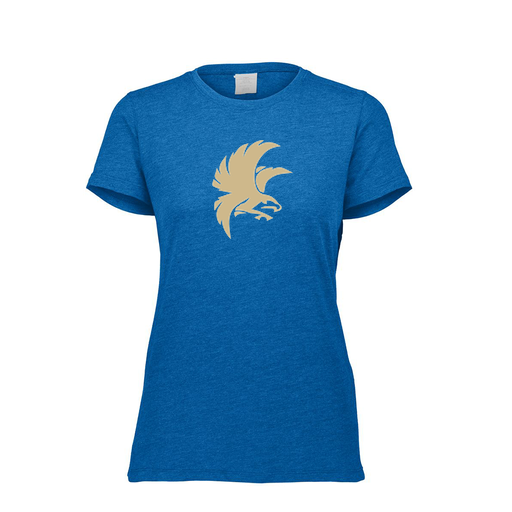 [FTSCUBRY-FAXS-LOGO2] Decker Women's Tri-Blend T-Shirt - Short Sleeve (Female Adult XS, Royal, Logo 2)