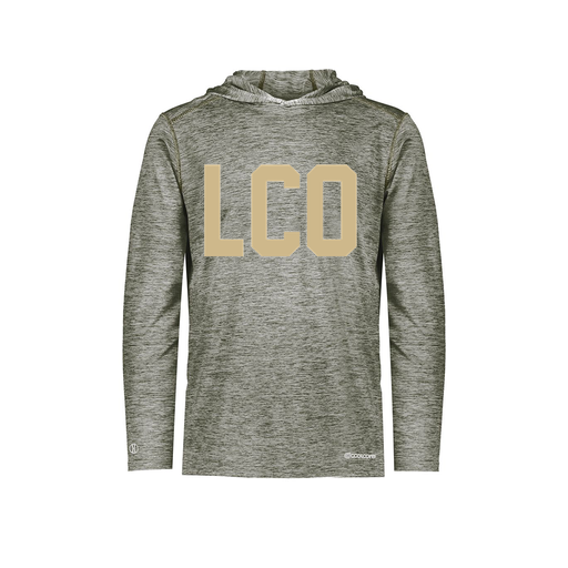 [FOLHCGGY-AS-LOGO1] Decker Men's Charge Hoodie (Adult S, Gray, Logo 1)