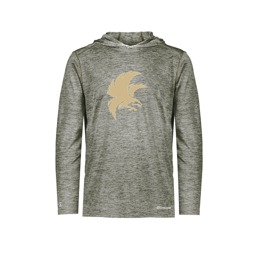 [FOLHCGGY-YS-LOGO2] Decker Youth Charge Hoodie (Youth S, Gray, Logo 2)